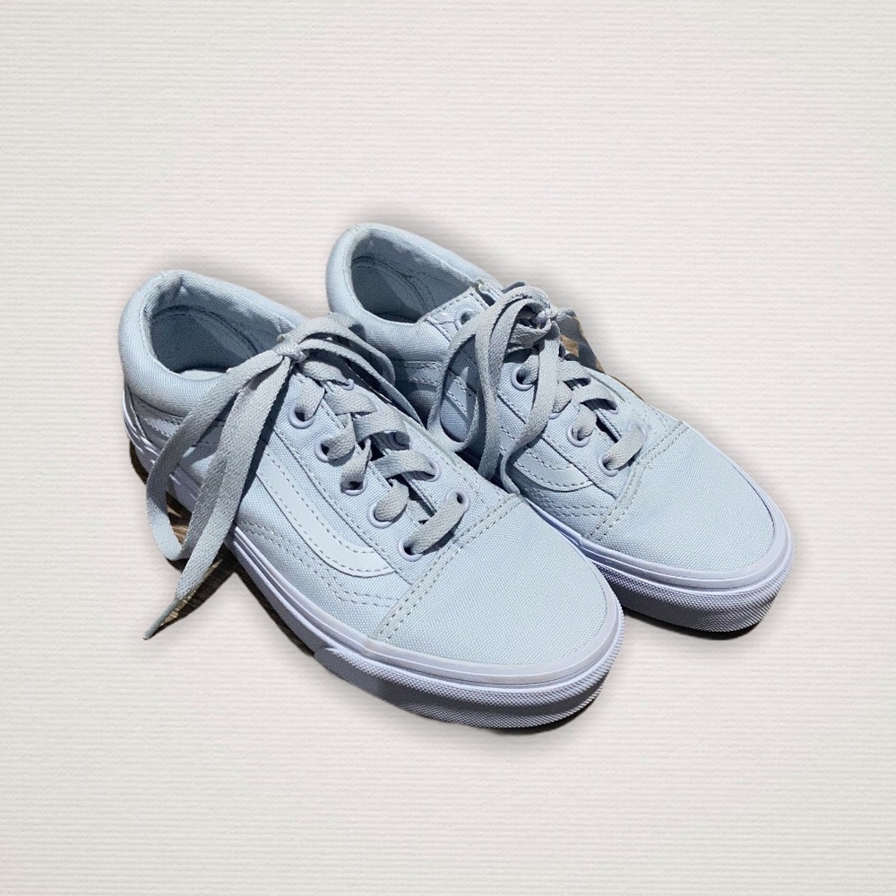 Mono Sky Blue Vans Old Skool Low Tops